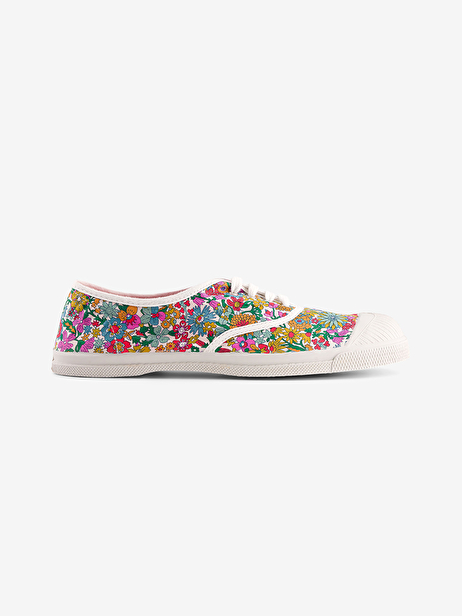 TENNIS LACETS FEMME LIBERTY  June blossom , Tennis & Chaussures Bensimon