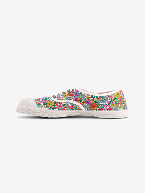 TENNIS LACETS FEMME LIBERTY  June blossom , Tennis & Chaussures Bensimon