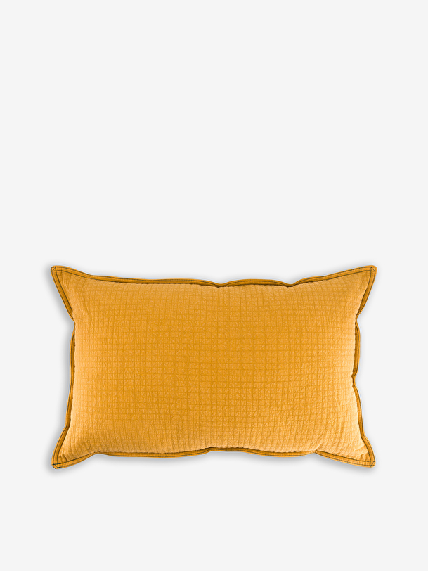 COUSSIN CHECKS MINI 30X50 MIEL  Miel , Maison Bensimon