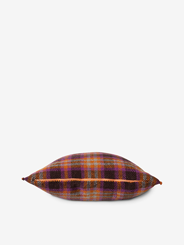 COUSSIN TARTAN ORANGE 50X50CM - HK LIVIN... Marron/orange , Maison Bensimon