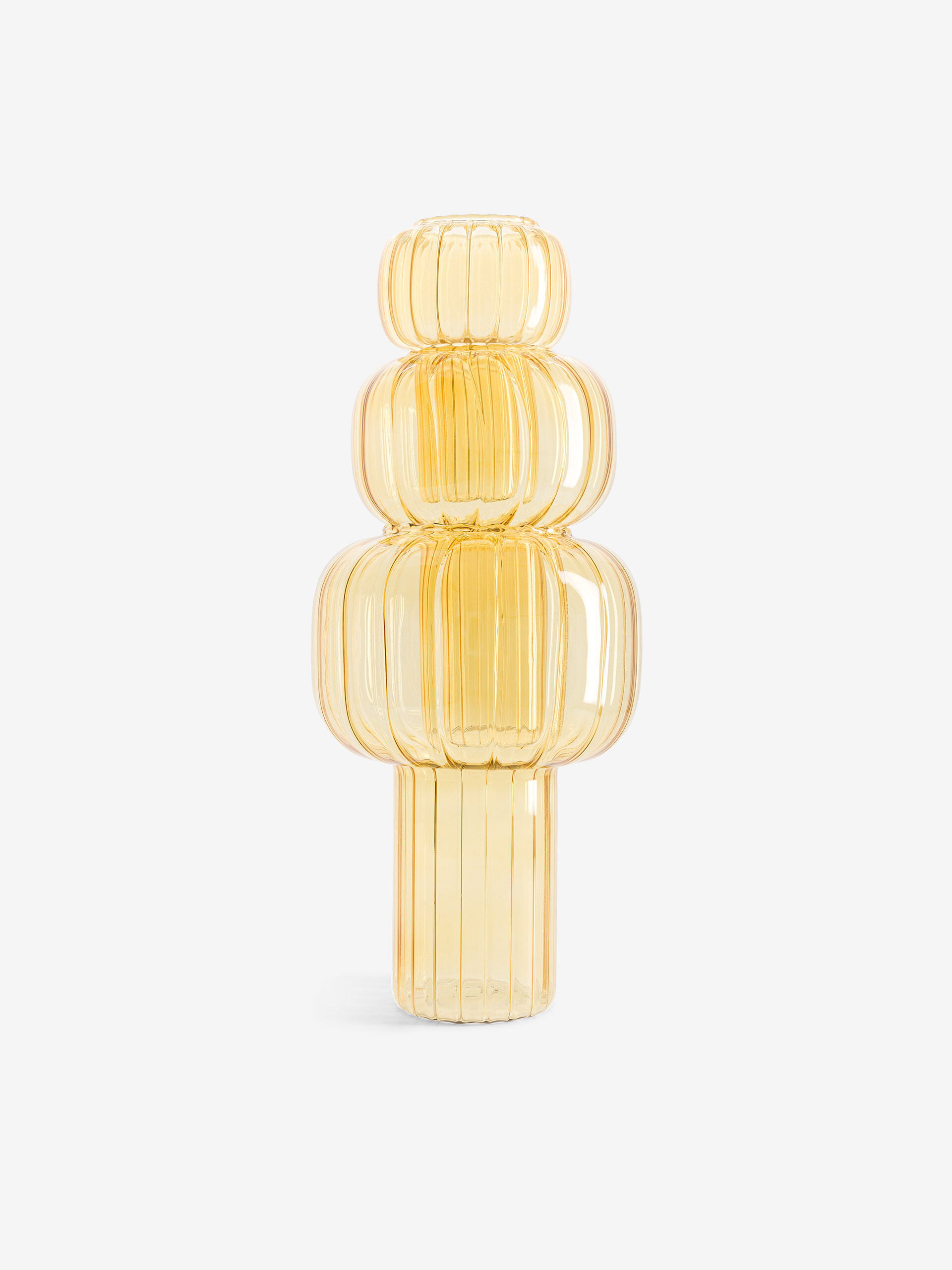 VASE TWIST S JAUNE D9.5 H13 - MAISON BENSIMON Jaune , Maison Bensimon