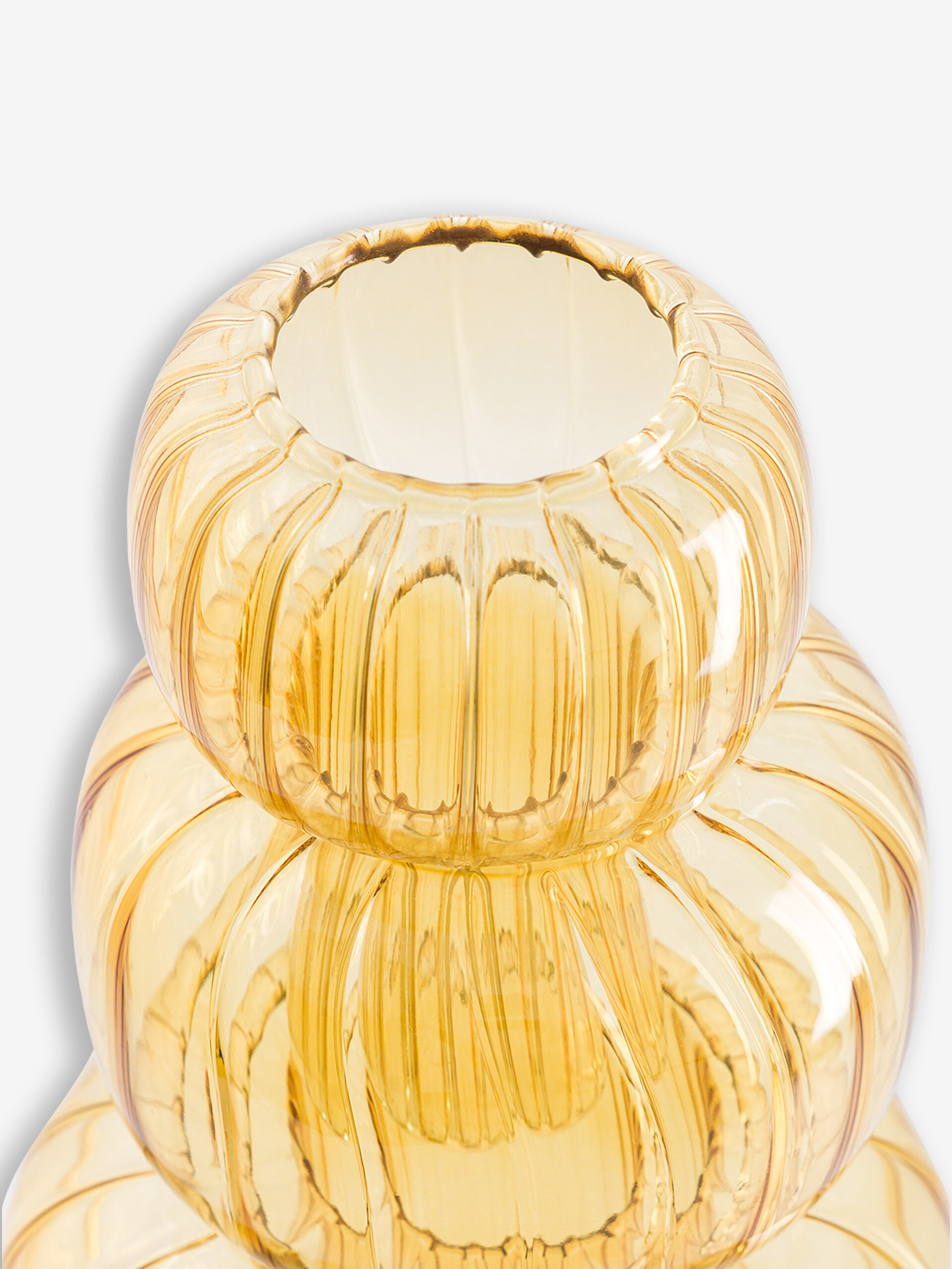 VASE TWIST S JAUNE D9.5 H13 - MAISON BENSIMON Jaune , Maison Bensimon