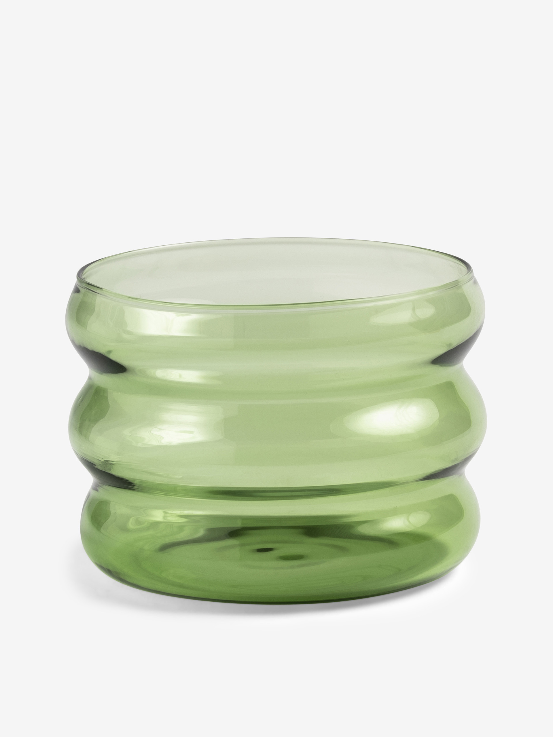 VERRE A EAU CHUBBY VERT - &KLEVERING Kaki , Maison Bensimon