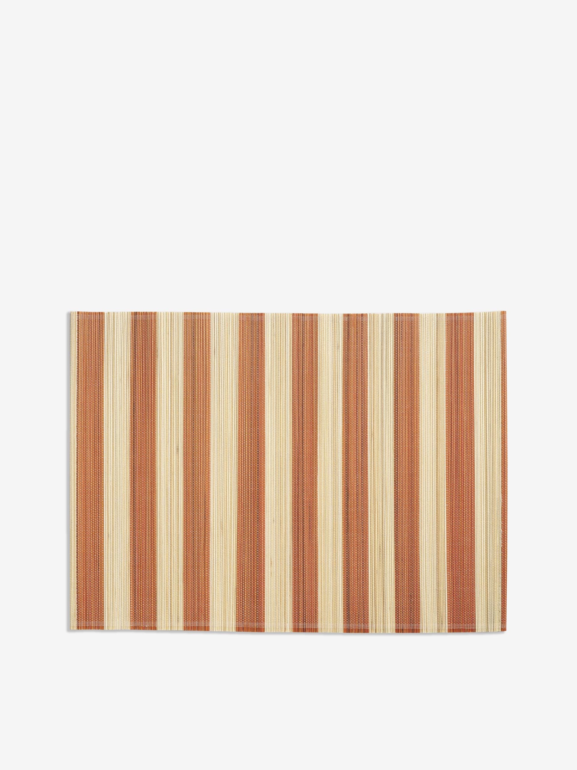 SET DE TABLE RAYURE ORANGE - &KLEVERING Corail , Maison Bensimon