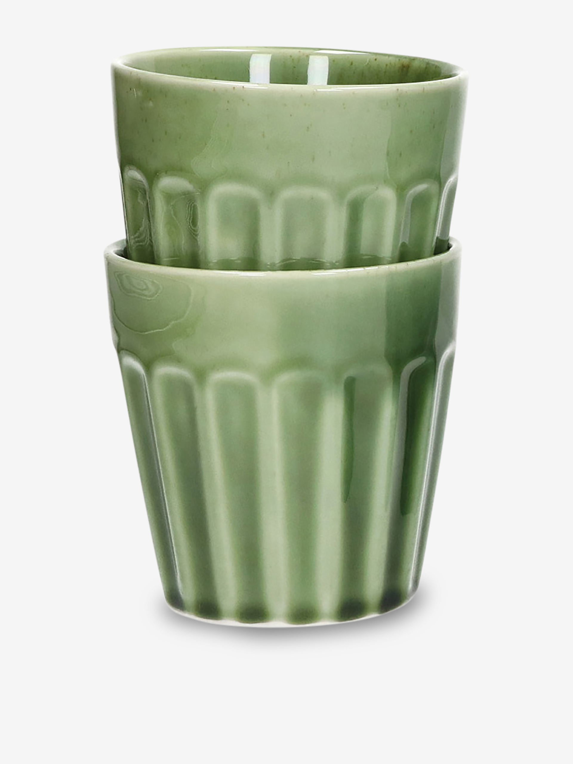SET DE 2 VERRES RIALTO H10CM VERT - POMA... Vert , Maison Bensimon
