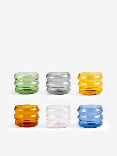 VERRE A EAU CHUBBY BLEU - &KLEVERING  Bleu , Maison Bensimon