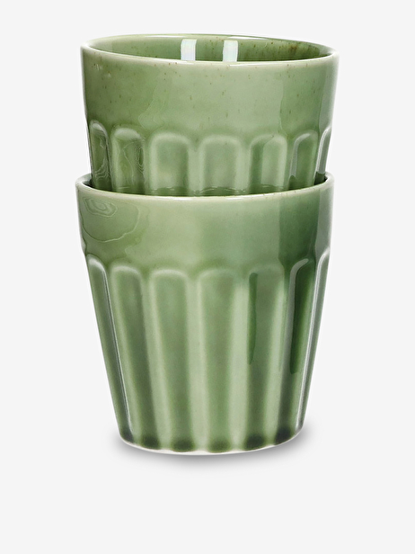 SET DE 2 VERRES RIALTO H10CM VERT - POMA...  Vert , Maison Bensimon