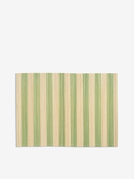 SET DE TABLE RAYURE VERT - &KLEVERING  Vert , Maison Bensimon