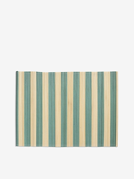 SET DE TABLE RAYURE CIEL - &KLEVERING  Turquoise , Maison Bensimon