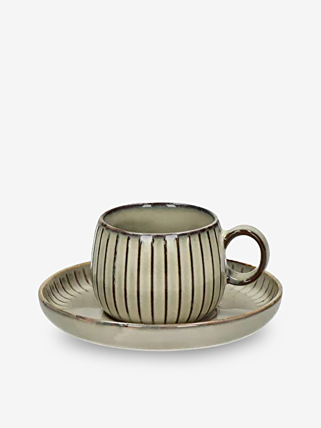 TASSE + SOUCOUPE HENRI - POMAX  Muscade , Maison Bensimon