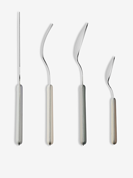 SET DE 8 COUVERTS MARSTAL GRIS - BROSTE ...  Multicolore , Maison Bensimon