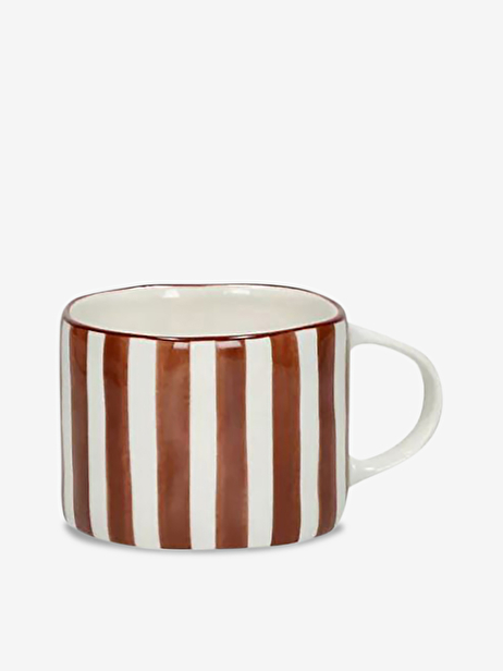MUG MYKONOS ROUILLE S - POMAX  Carreaux safran , Maison Bensimon