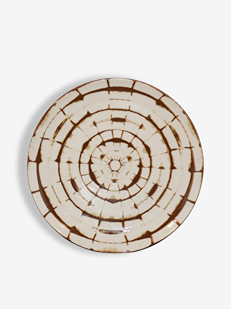 ASSIETTE A DESSERT DOT BROWN S - JACQUES...  Marron , Maison Bensimon