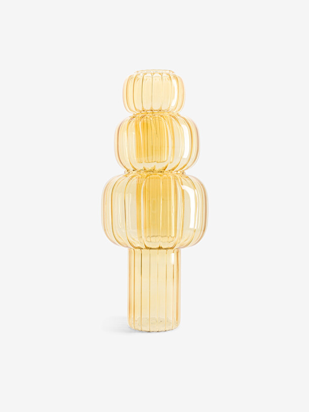 VASE TWIST S JAUNE D9.5 H13 - MAISON BENSIMON Jaune , Maison Bensimon