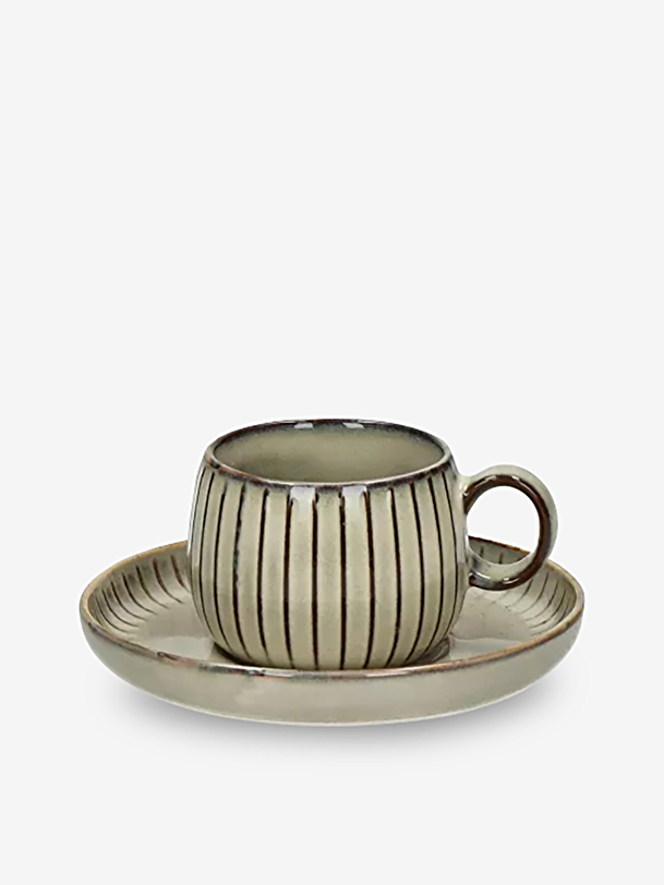 TASSE + SOUCOUPE HENRI - POMAX Muscade , Maison Bensimon