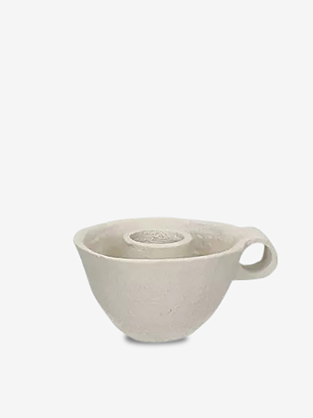 BOUGEOIR FINN BEIGE - POMAX  Beige , Maison Bensimon