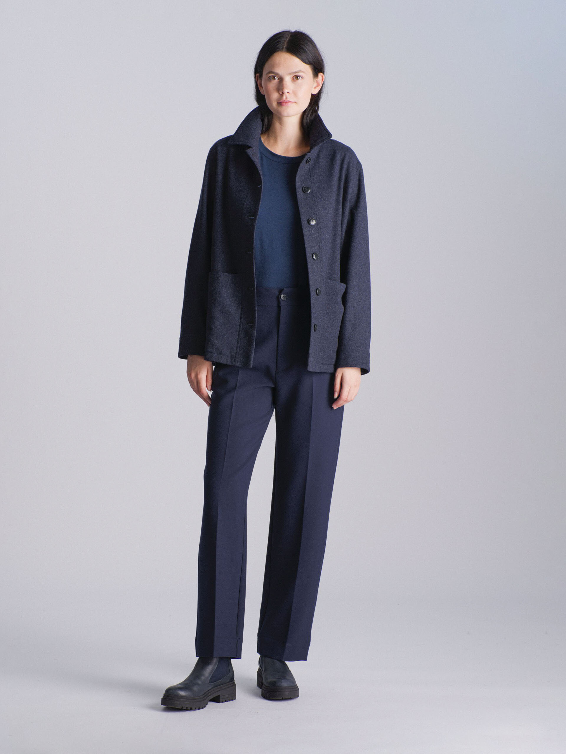 VESTE HADRIELA  Bleu nuit , Pr&ecirc;t-&agrave;-porter Bensimon