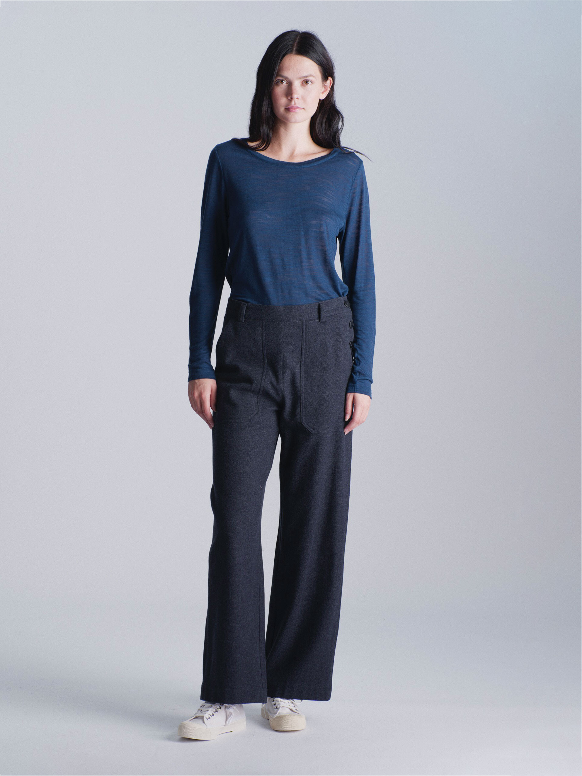PANTALON MOÏSE Bleu nuit , Prêt-à-porter Bensimon