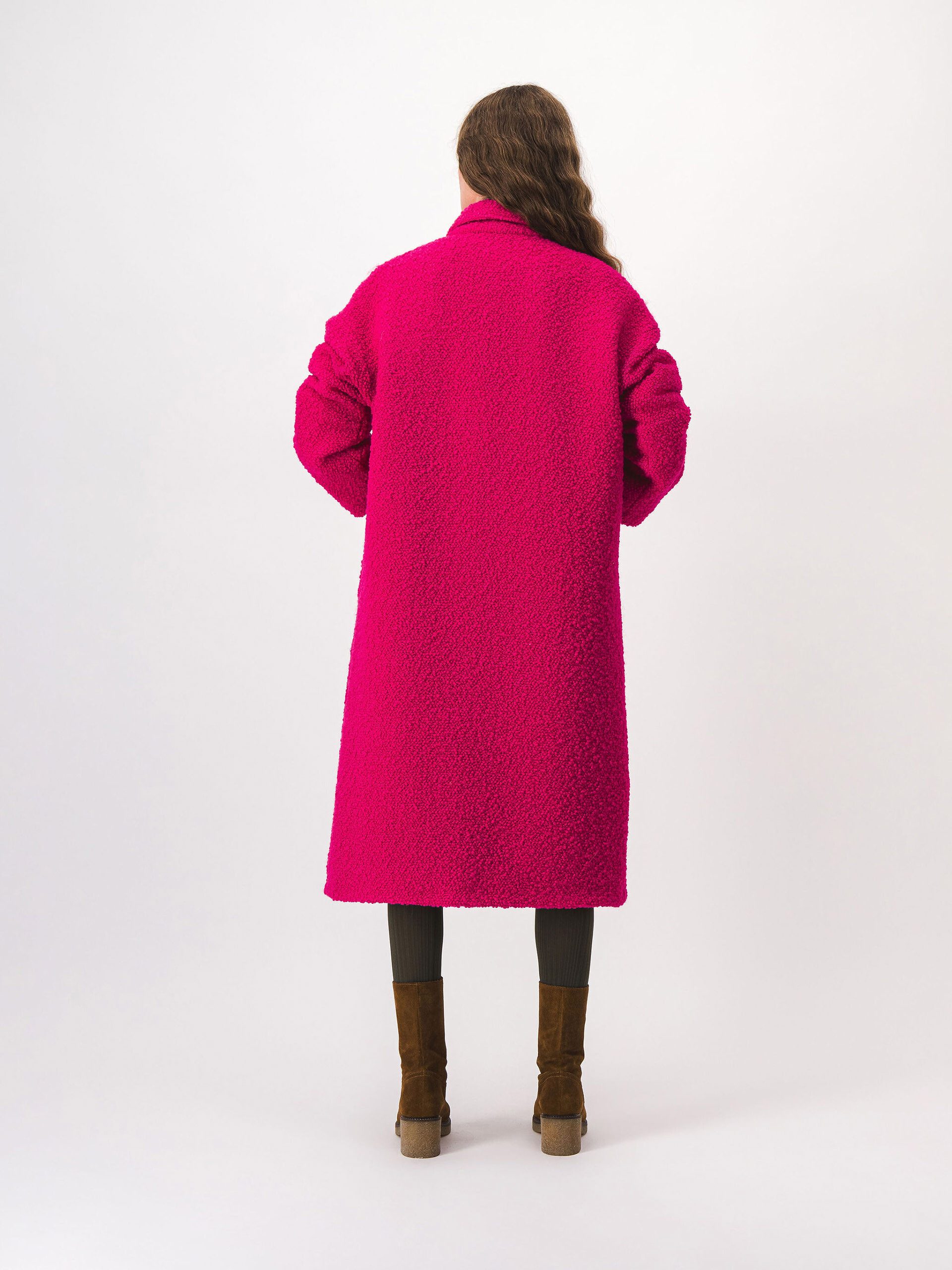 MANTEAU KLARY  Framboise , Pr&ecirc;t-&agrave;-porter Bensimon