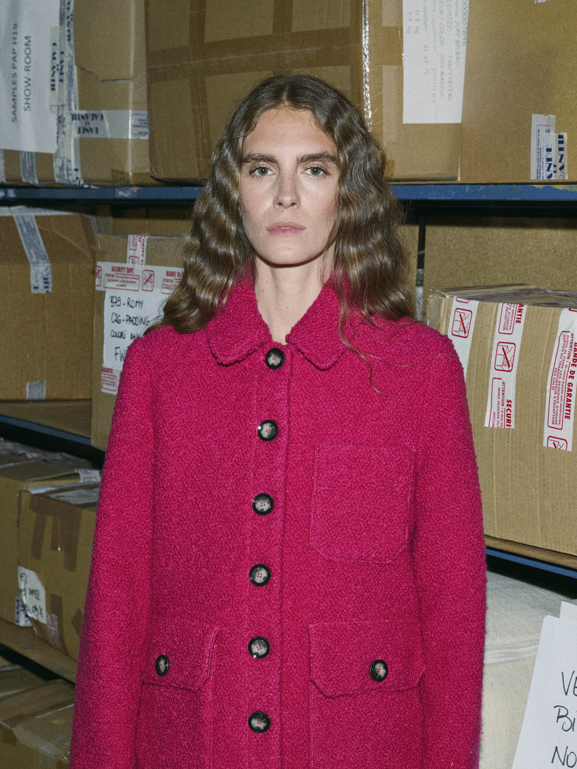 VESTE GOLTAN  Framboise , Pr&ecirc;t-&agrave;-porter Bensimon
