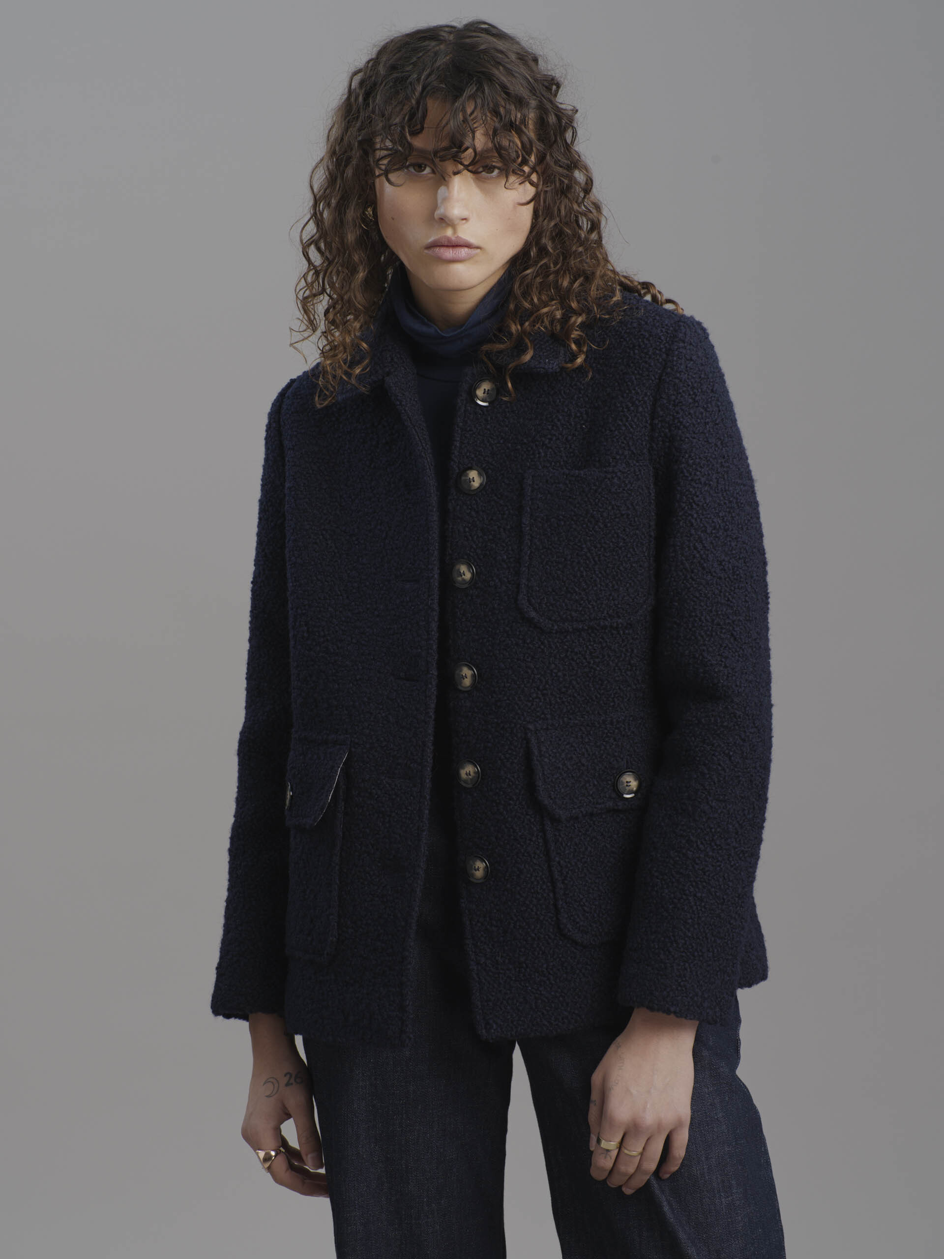 VESTE GOLTAN  Marine , Pr&ecirc;t-&agrave;-porter Bensimon