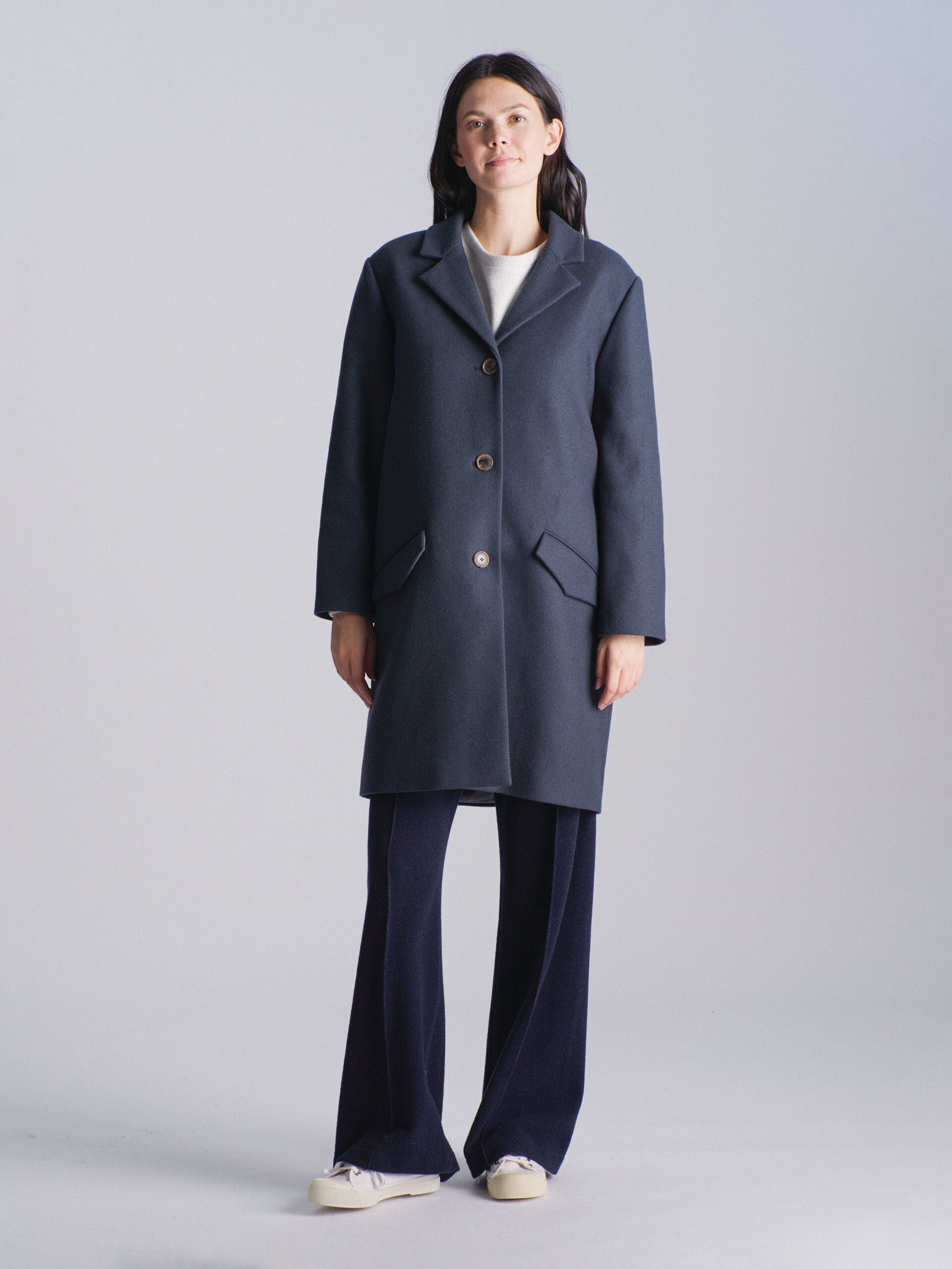 MANTEAU MOLLY  Carbone , Pr&ecirc;t-&agrave;-porter Bensimon
