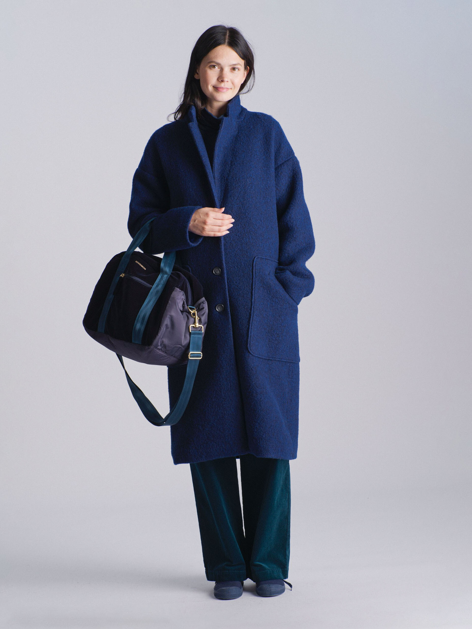 MANTEAU KACEY  Encre , Pr&ecirc;t-&agrave;-porter Bensimon
