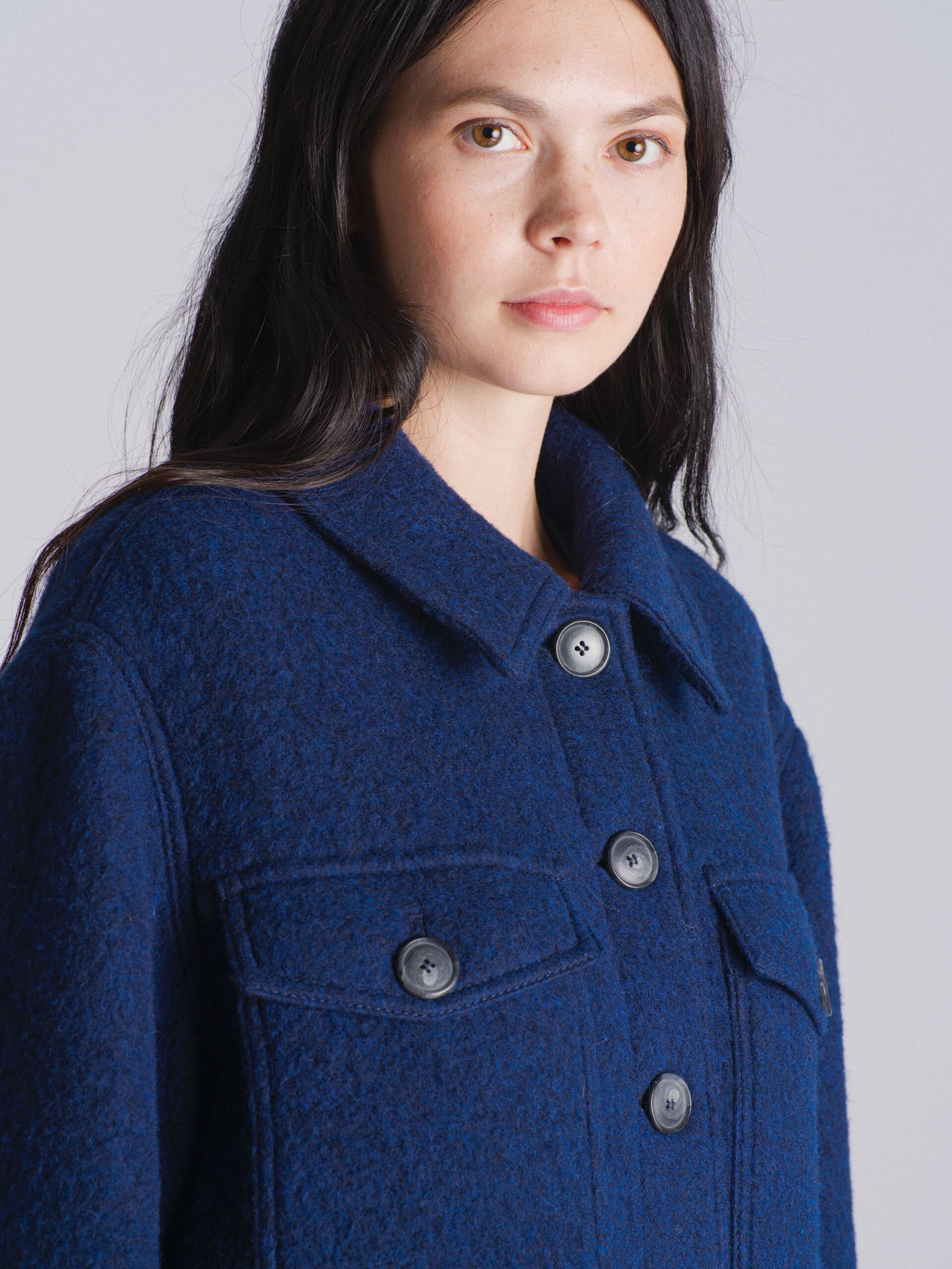 VESTE KOEN  Encre , Pr&ecirc;t-&agrave;-porter Bensimon
