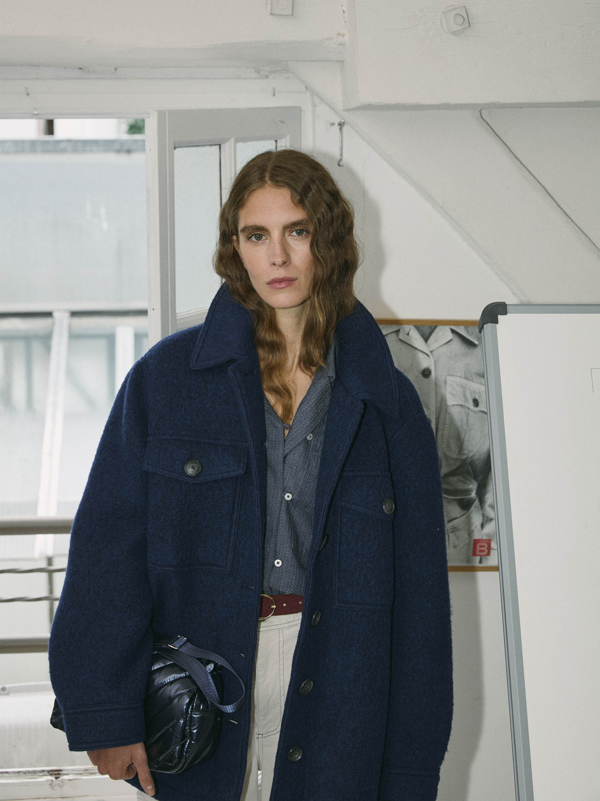 VESTE KOEN  Encre , Pr&ecirc;t-&agrave;-porter Bensimon