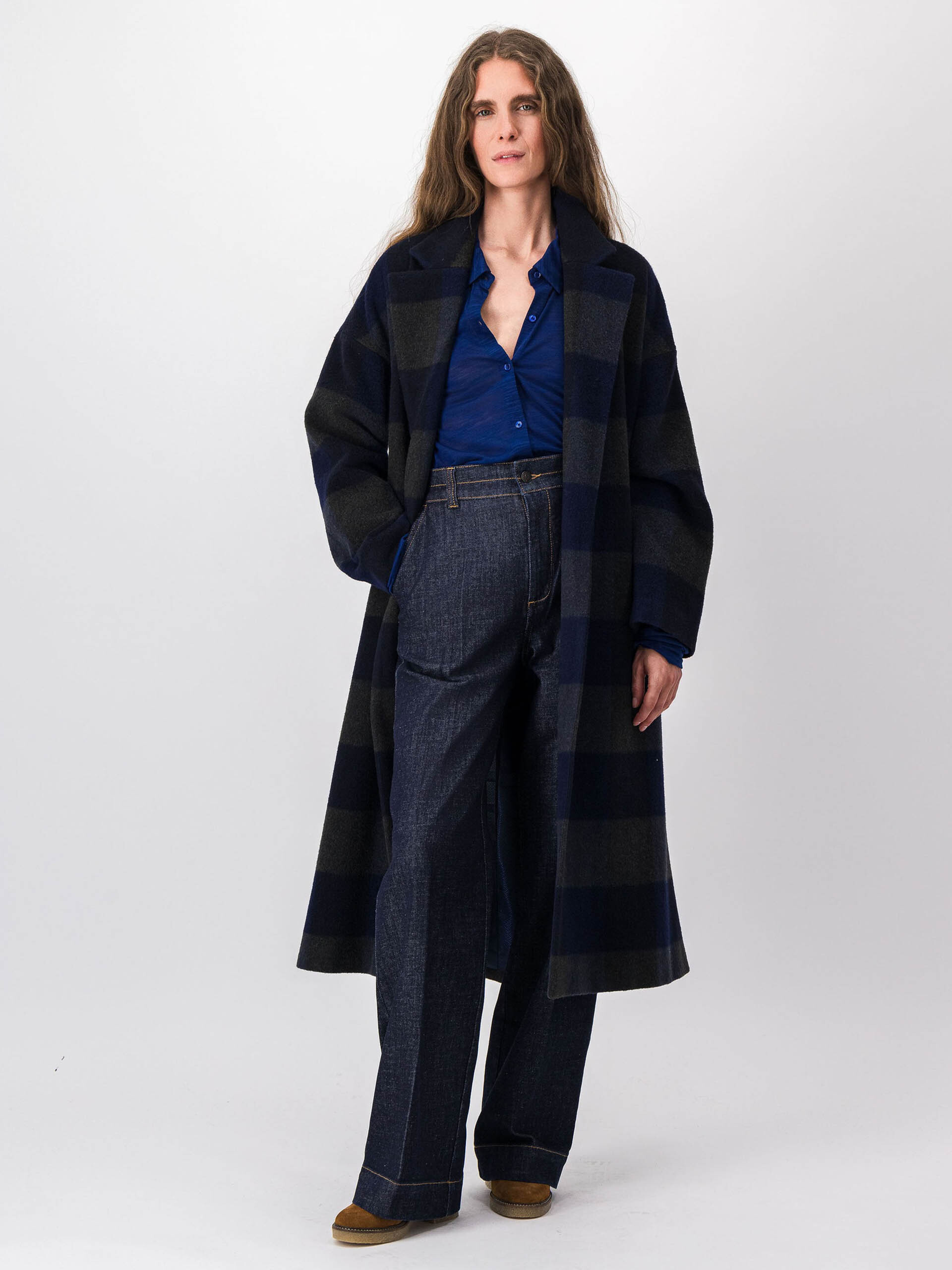 MANTEAU SAMYCOAT  Grands carreaux , Pr&ecirc;t-&agrave;-porter Bensimon