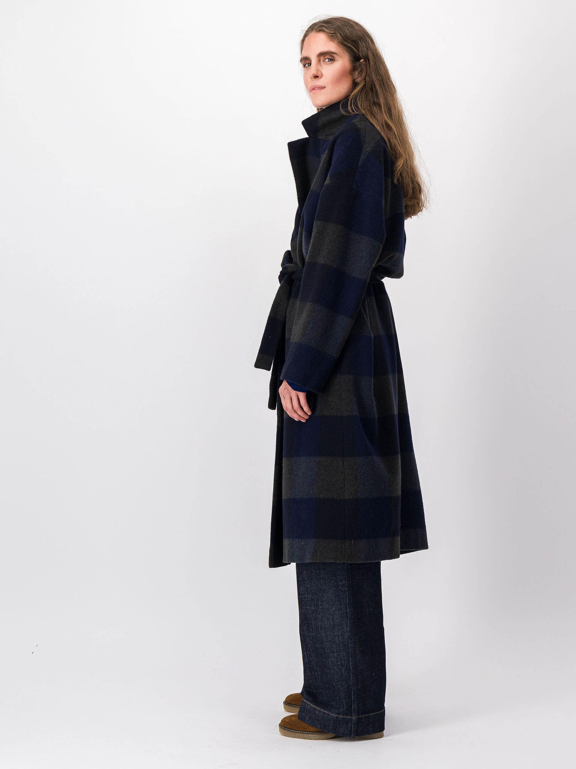 MANTEAU SAMYCOAT  Grands carreaux , Pr&ecirc;t-&agrave;-porter Bensimon