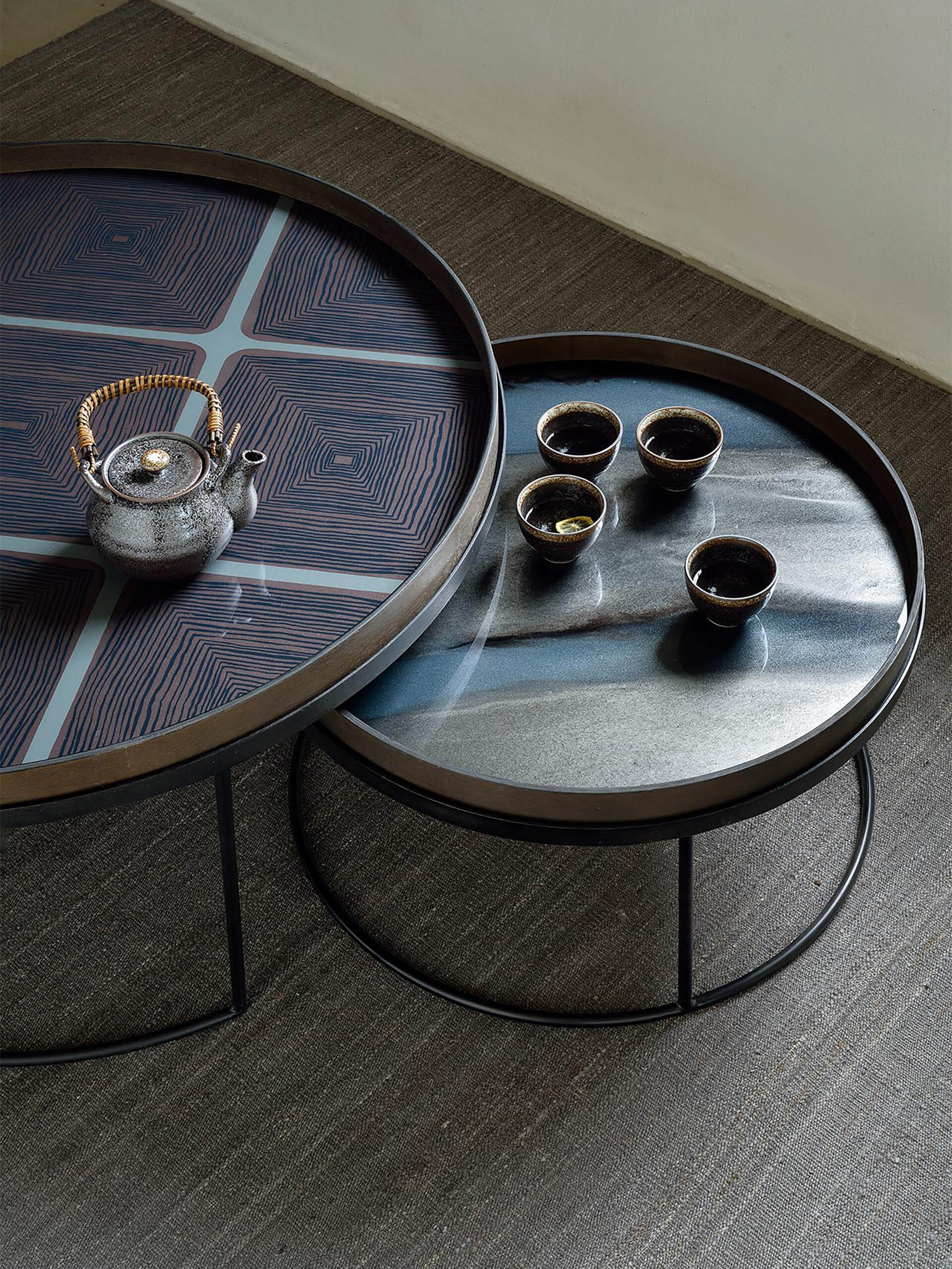 PLATEAU EN VERRE - ETHNICRAFT Multicolore , Maison Bensimon