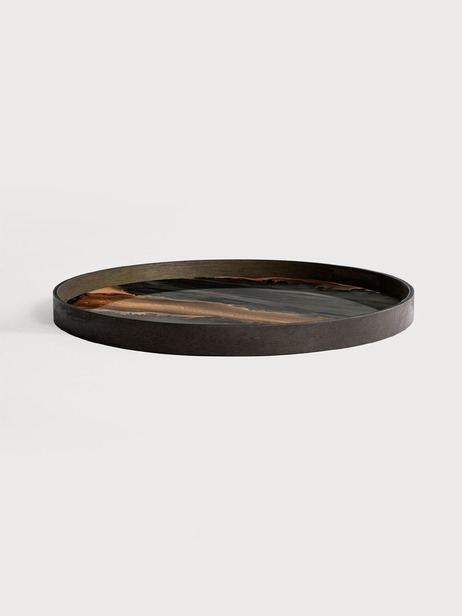 PLATEAU EN VERRE  - ETHNICRAFT  Multicolore , Maison Bensimon