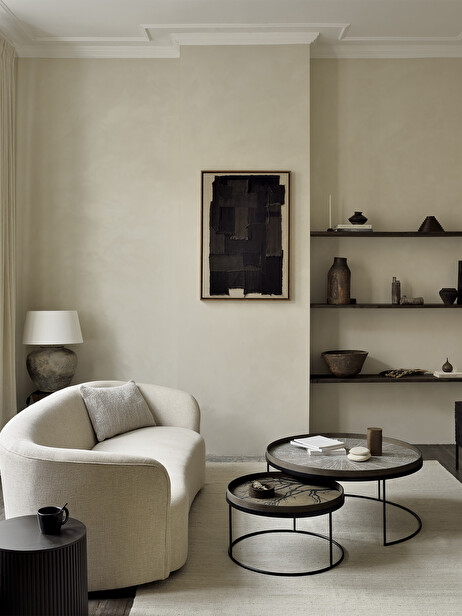 SET DE 2 TABLES BASSES - ETHNICRAFT  Noir , Maison Bensimon