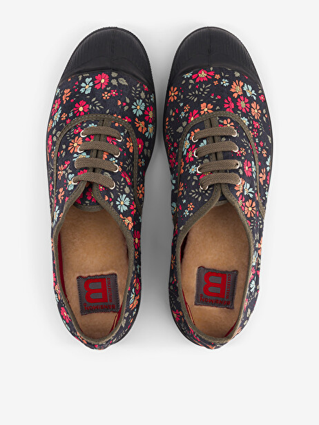 TENNIS LACET FEMME LIBERTY  Imprime capel floret , Tennis & Chaussures Bensimon