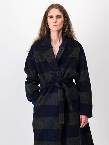 MANTEAU SAMYCOAT  Grands carreaux , Prêt-à-porter Bensimon