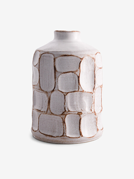 VASE BEIGE ROSE EN CERAMIQUE  Beige , Maison Bensimon
