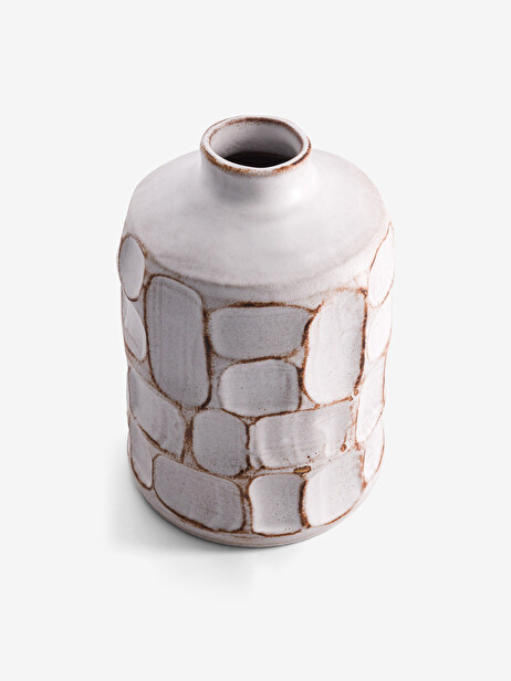 VASE BEIGE ROSE EN CERAMIQUE  Beige , Maison Bensimon