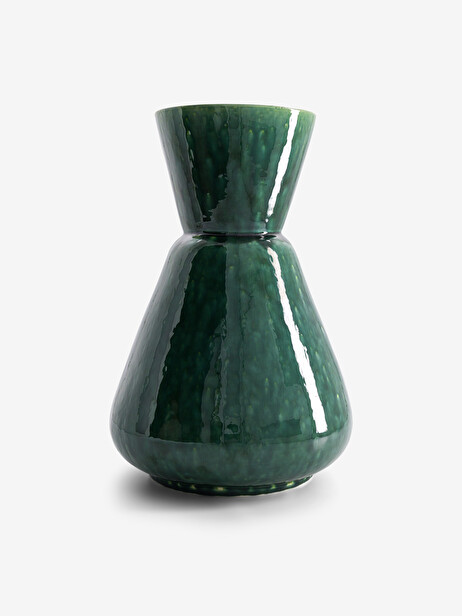 GRAND VASE VERT A EFFET 21x34.5 cm  Vert , Maison Bensimon