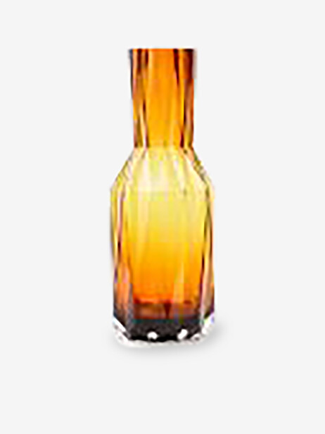 VASE FOLDS GLASS OCRE L - POLSPOTTEN  Ocre , Maison Bensimon