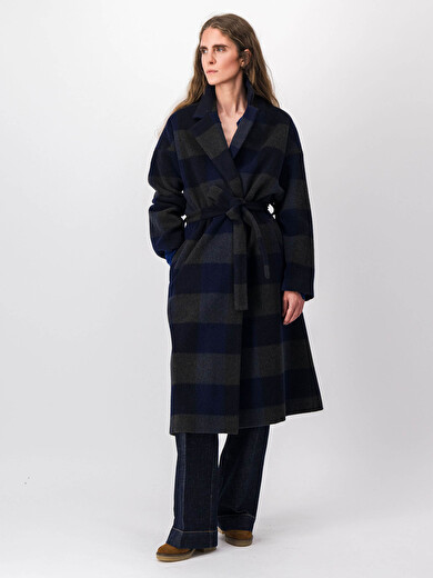 MANTEAU SAMYCOAT  Grands carreaux , Prêt-à-porter Bensimon