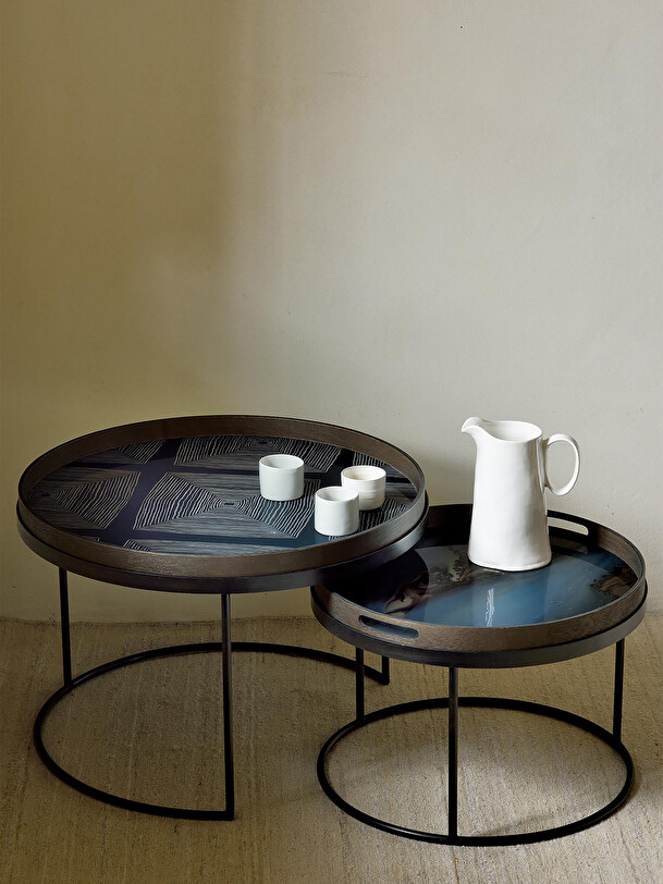 PLATEAU VERRE INK ORGANIC - ETHNICRAFT Multicolore , Maison Bensimon