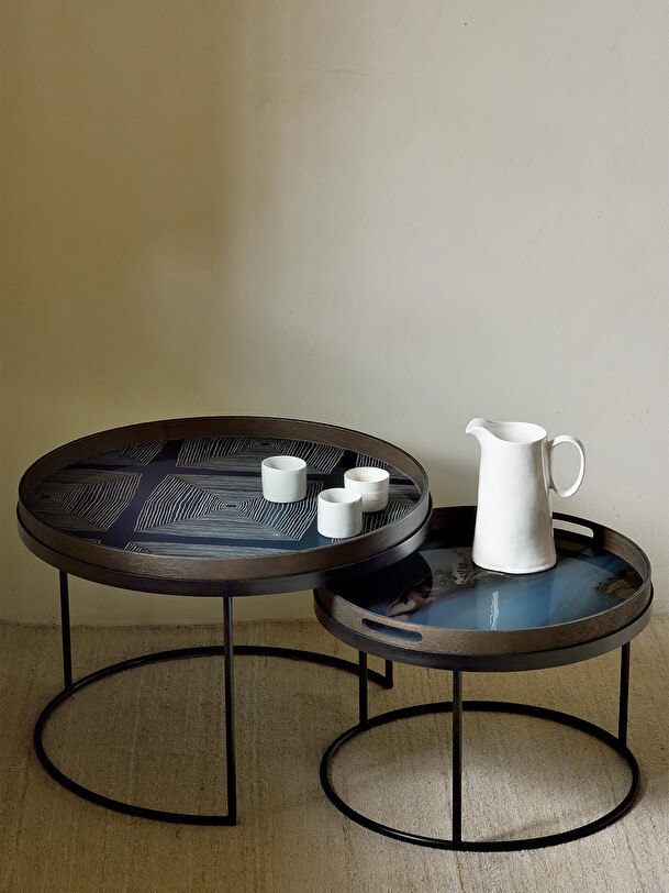 PLATEAU VERRE INK ORGANIC - ETHNICRAFT Multicolore , Maison Bensimon