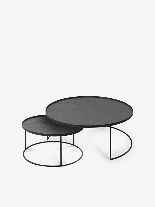 SET DE 2 TABLES BASSES - ETHNICRAFT Noir , Maison Bensimon