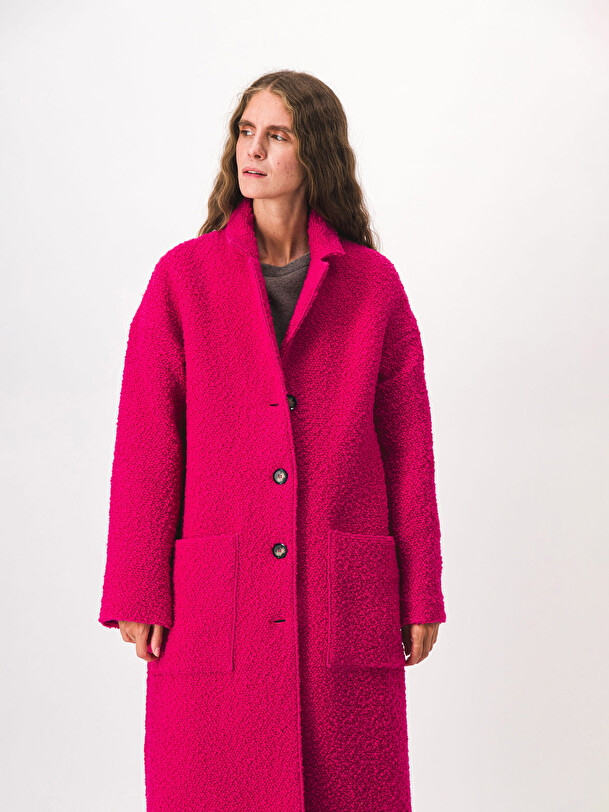 MANTEAU KLARY  Framboise , Pr&ecirc;t-&agrave;-porter Bensimon