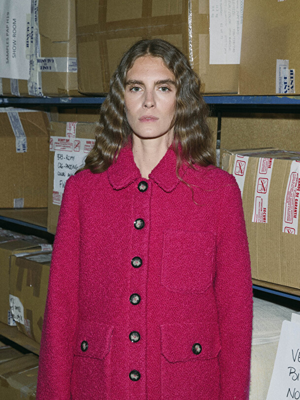 VESTE GOLTAN  Framboise , Pr&ecirc;t-&agrave;-porter Bensimon