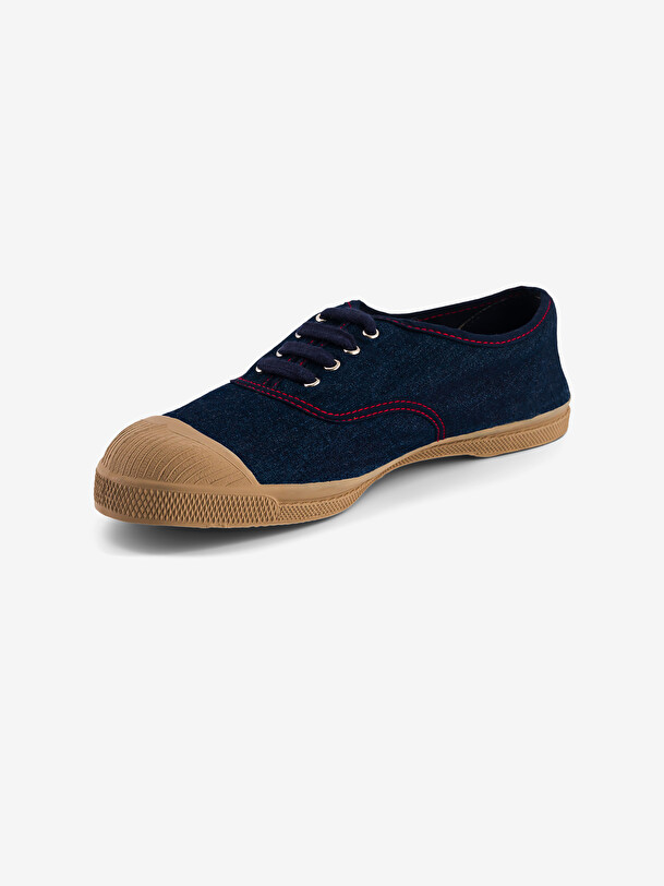 TENNIS LACET FEMME DENIM BRUT  Denim , Tennis & Chaussures Bensimon