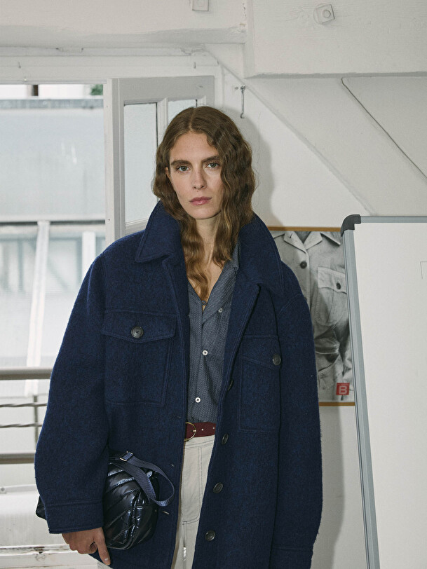 VESTE KOEN  Encre , Pr&ecirc;t-&agrave;-porter Bensimon