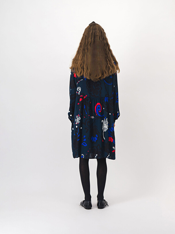 ROBE JAYA  Imprime bleu , Pr&ecirc;t-&agrave;-porter Bensimon