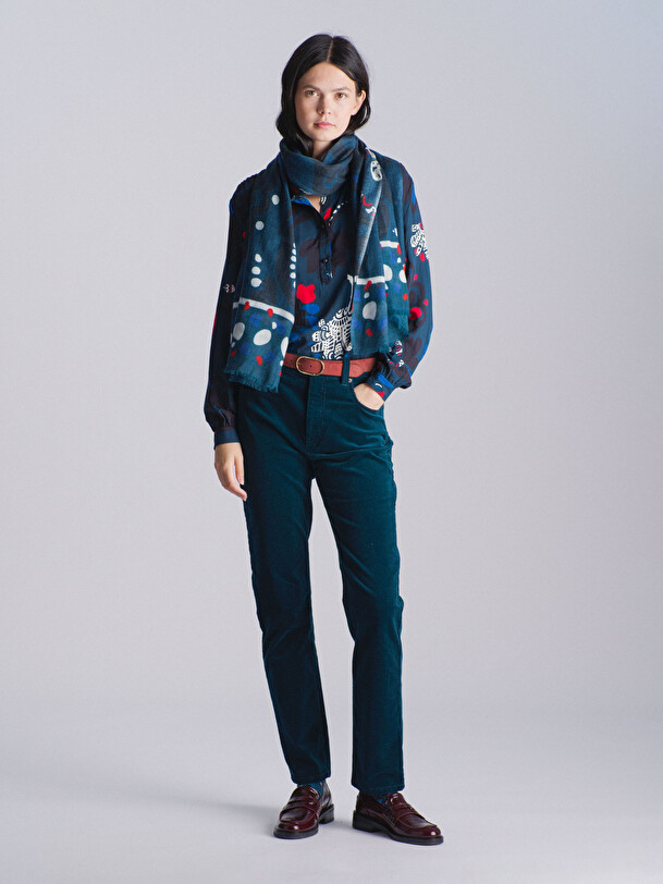 BLOUSE JOANIE  Imprime bleu , Pr&ecirc;t-&agrave;-porter Bensimon